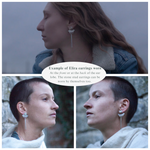 Load image into Gallery viewer, OOAK Vegetal Elira earrings #19 • Lapis Lazuli (ready to ship)