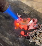 Load image into Gallery viewer, OOAK Lava necklace #2 • Kyanite (ready to ship)