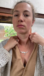 Load image into Gallery viewer, OOAK Lava necklace #2 • Kyanite (ready to ship)