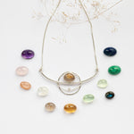Load image into Gallery viewer, Choose Your Stone : Aya necklace  (made to order)
