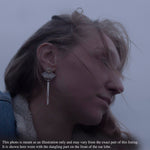 Load image into Gallery viewer, Elira earrings with agates (ready to ship)