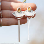 Load image into Gallery viewer, Choose Your Stone : Elira earrings (made to order)