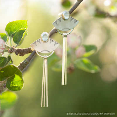 Choose Your Stone : boucles d'oreilles Elira (sur commande)