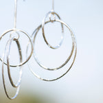 Load image into Gallery viewer, Cosmos earrings in silver     (made to order)
