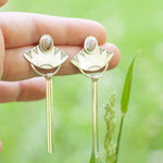 Load image into Gallery viewer, Choose Your Stone : Elira earrings (made to order)