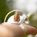 Cargar imagen en el visor de la galería, OOAK silver cuff bracelet with fossil coral (ready to ship)