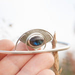 Load image into Gallery viewer, OOAK silver cuff bracelet with labradorite  (ready to ship)
