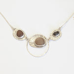 Load image into Gallery viewer, OOAK intuition necklace with 3 pebbles (ready-to-ship)