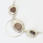 Load image into Gallery viewer, OOAK intuition necklace with 3 pebbles (ready-to-ship)