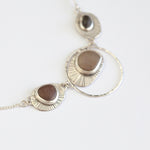 Load image into Gallery viewer, OOAK intuition necklace with 3 pebbles (ready-to-ship)