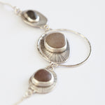 Load image into Gallery viewer, OOAK intuition necklace with 3 pebbles (ready-to-ship)