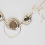 Load image into Gallery viewer, OOAK intuition necklace with 3 pebbles (ready-to-ship)