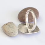 Load image into Gallery viewer, OOAK intuition ring with brown pebble ~ Size 53 (ready-to-ship)
