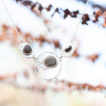 Load image into Gallery viewer, OOAK intuition necklace with 3 pebbles (ready-to-ship)