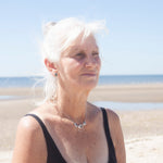 Load image into Gallery viewer, OOAK intuition necklace with 3 pebbles (ready-to-ship)