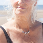 Load image into Gallery viewer, OOAK intuition necklace with 3 pebbles (ready-to-ship)