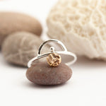 Load image into Gallery viewer, OOAK Gold & silver ring #4 • size 54,5 (ready to ship)