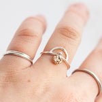 Load image into Gallery viewer, OOAK Gold & silver ring #4 • size 54,5 (ready to ship)