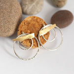 Load image into Gallery viewer, OOAK Gold &amp; silver earrings #1  (ready to ship)
