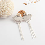 Load image into Gallery viewer, Elira earrings with agates (ready to ship)