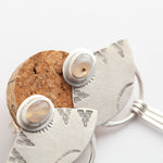 Load image into Gallery viewer, Elira earrings with agates (ready to ship)