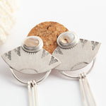 Load image into Gallery viewer, Elira earrings with agates (ready to ship)