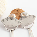 Load image into Gallery viewer, Elira earrings with agates (ready to ship)