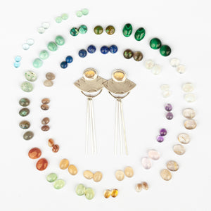 Choose Your Stone : Elira earrings   (made to order)