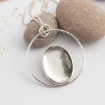 Load image into Gallery viewer, OOAK Mae pendant in silver #1 • garden quartz (Ready to ship)