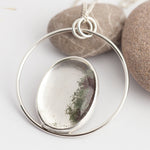 Load image into Gallery viewer, OOAK Mae pendant in silver #1 • garden quartz (Ready to ship)