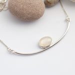 Load image into Gallery viewer, Oona necklace with white moonstone (ready to ship)