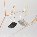 Load image into Gallery viewer, Simple silver hoops (combines perfectly with ear jacket fans) (made to order)