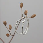 Load image into Gallery viewer, Simple silver hoops (combines perfectly with ear jacket fans) (made to order)