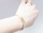 Load image into Gallery viewer, Wide brass cuff bracelet with ethnic patterns  (made to order)
