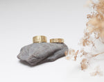 Load image into Gallery viewer, Adjustable ring in brass with ethnic patterns. 2 ways to wear it    (made to order)
