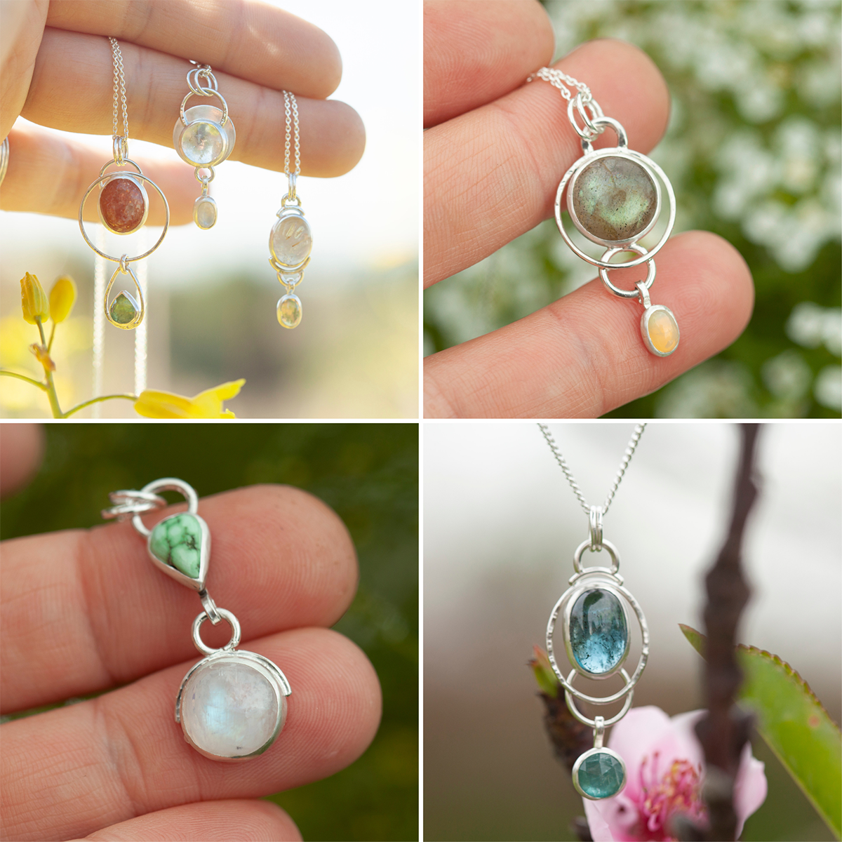 Choose Your Stone : Surprise Osmose Pendant   (made to order)