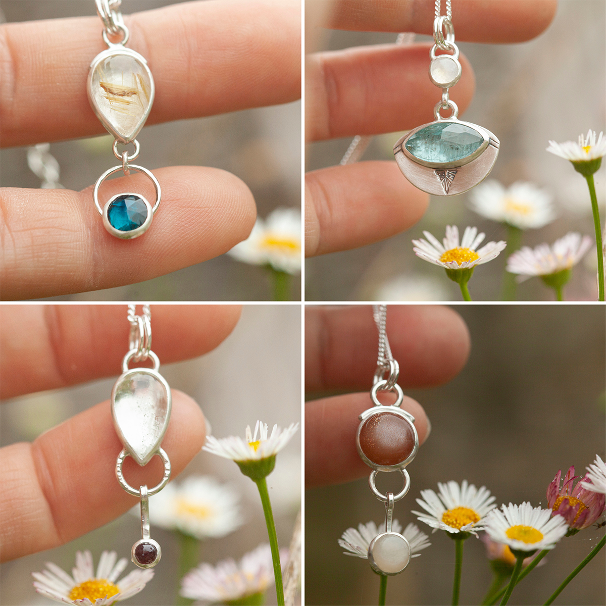 Choose Your Stone : Surprise Osmose Pendant   (made to order)