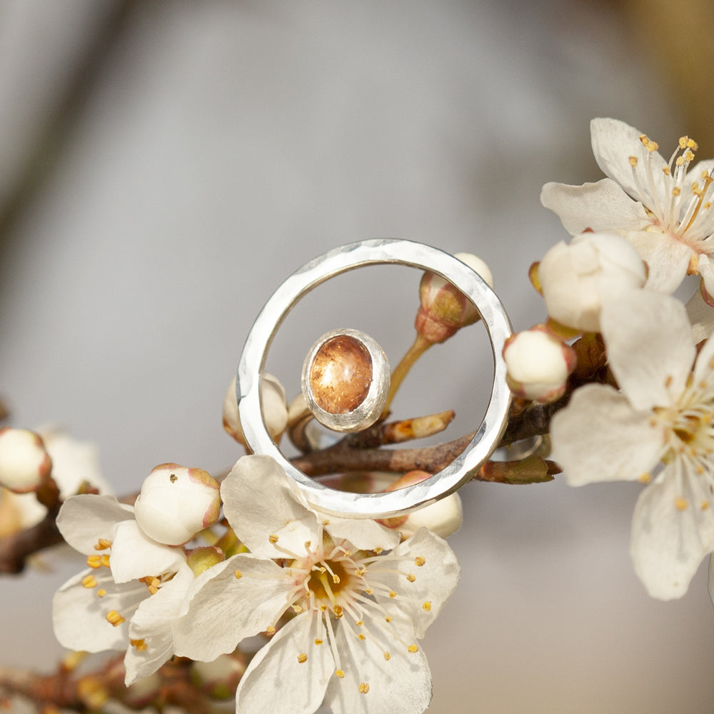 OOAK Lua ring #17 • Tourmaline ~ Size 53 ~ can be adjusted (ready-to-ship)