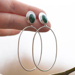 Load image into Gallery viewer, Choose Your Stone : Selaya earrings   (made to order)
