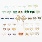 Charger l&#39;image dans la galerie, Choose Your Stone : Elira earrings   (made to order)
