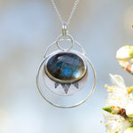 Load image into Gallery viewer, Choose Your Stone : Linka Pendant   (made to order)
