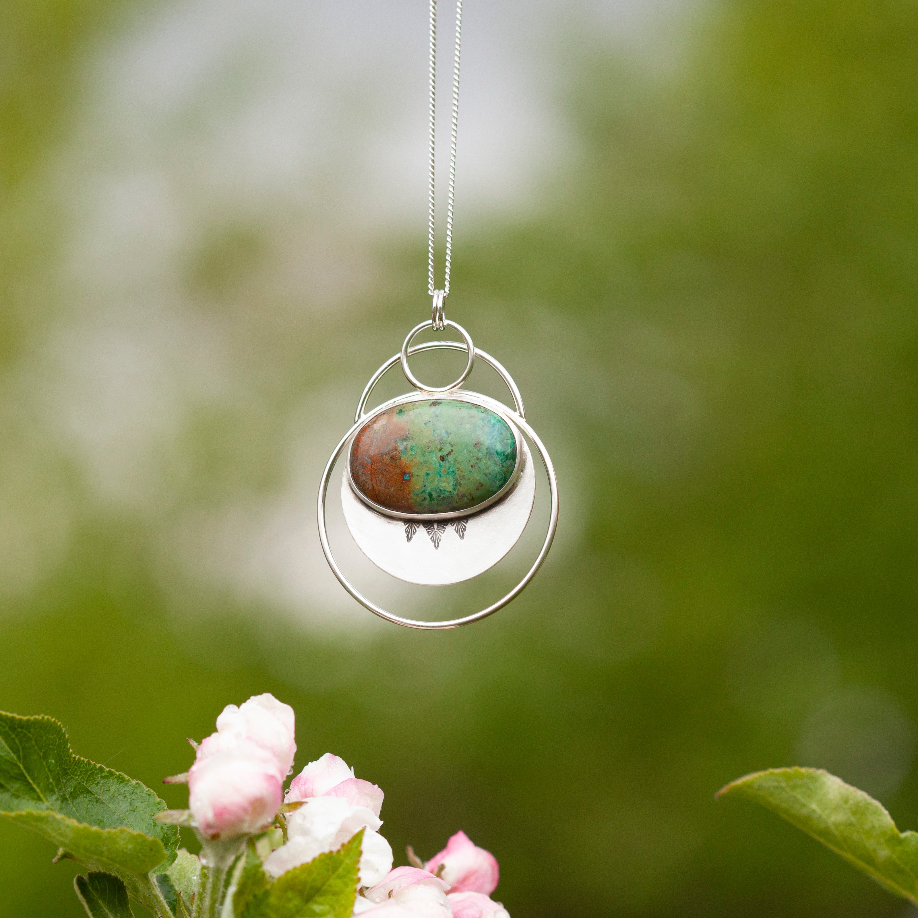 Choose Your Stone : Linka Pendant   (made to order)