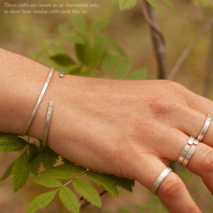 Uniek exemplaar Etnische armband in zilver #30 • maat 6,5cm (klaar voor verzending)