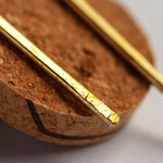 Cargar imagen en el visor de la galería, OOAK simple brass earrings #4 (ready-to-ship)
