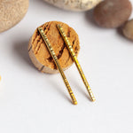 Afbeelding in Gallery-weergave laden, OOAK simple brass earrings #5 (ready-to-ship)

