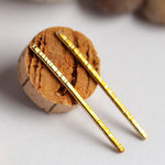 Charger l&#39;image dans la galerie, OOAK simple brass earrings #5 (ready-to-ship)
