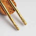Charger l&#39;image dans la galerie, OOAK simple brass earrings #6 (ready-to-ship)
