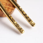 Afbeelding in Gallery-weergave laden, OOAK simple brass earrings #6 (ready-to-ship)
