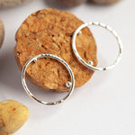Load image into Gallery viewer, OOAK silver circle earrings #2 (ready-to-ship)

