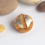 Cargar imagen en el visor de la galería, OOAK earrings with plant imprint #10 • silver (ready-to-ship)
